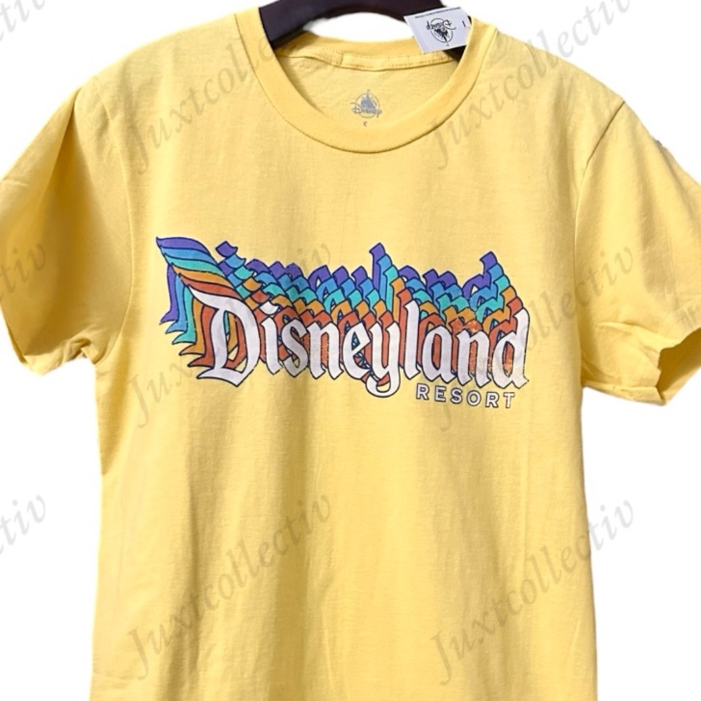 NWT Disney Parks Disneyland Yellow Graphic T-Shirt